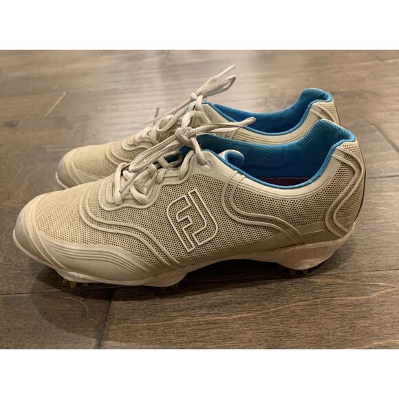 FootJoy Shoes - FootJoy Womens Flex-Zone Golf Shoes Spikes White FJAspire Size 9M EUC 98895